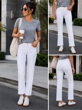 FRAME Le High Straight Jeans Women Denim Size 25